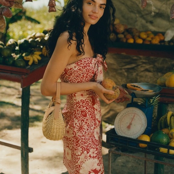 NWT Anthropologie Blue Tassel Brand Mini Dress. Size L - Picture 3 of 16